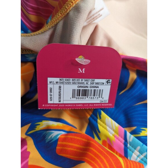 Isabel Maternity Asymmetric Tie Shoulder One Piece Maternity Swimsuit Floral Med - Picture 6 of 6